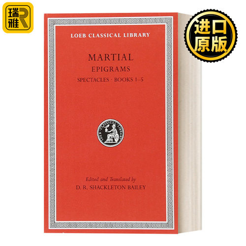 英文原版 Epigrams, Volume I  马提亚尔Martial诗集 隽语 卷1（1-5册）修订版 拉英双语版 洛布古典丛书
