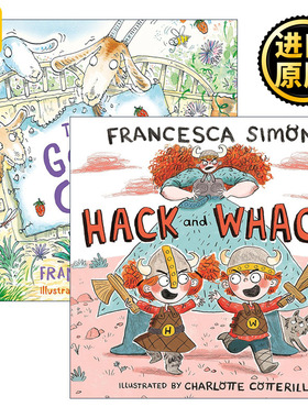 英文原版 Francesca Simon 儿童故事绘本2册套装 Goat Cafe 山羊咖啡 Hack and Whack 小小维京人 英文版 进口英语原版书籍