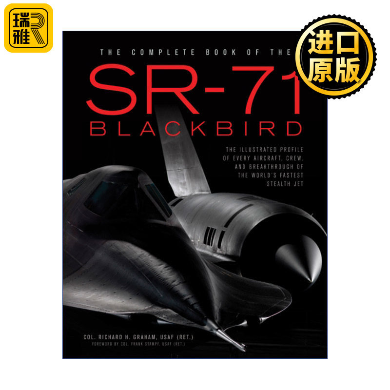 英文原版 The Complete Book of the SR-71 侦察机SR-71全集 飞机图解轮廓 机组人员和隐形飞机战机突破 科普百科精装