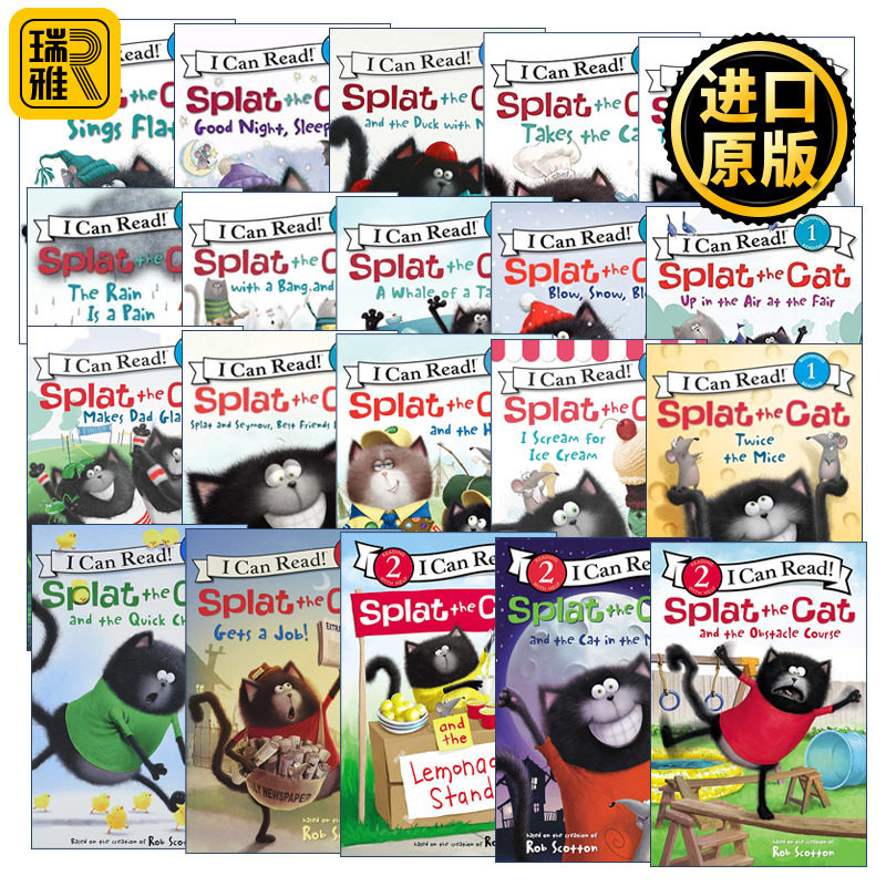 Splat the Cat 啪嗒猫系列20册套装 I Can Read 分级读物
