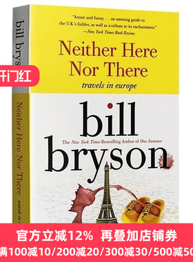 东西莫辨逛欧洲 英文原版 Neither Here Nor There Travels in Europe 布莱森旅行随笔系列 万物简史作者Bill Bryson 进口英语书籍