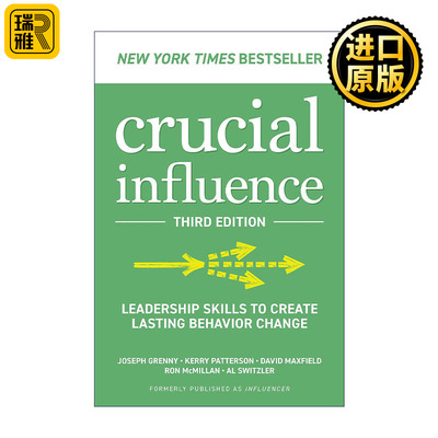 英文原版 Crucial Influence 关键影响 领导技能创造持久的行为改变 第3版 英文版 进口英语原版书籍