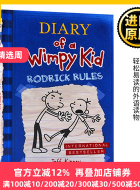 小屁孩日记2 罗德里克法则 英文原版小说 Diary of a Wimpy Kid Rodrick Rules 儿童幽默漫画图画故事书 章节桥梁书 英语书籍