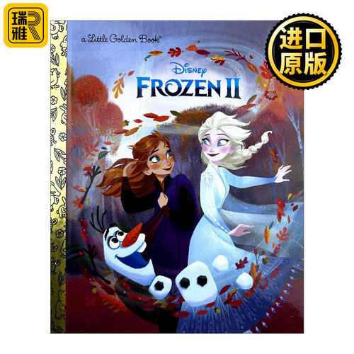 英文原版 Frozen 2 Little Golden Book 迪士尼冰雪奇缘2 兰登书屋精装小金书 英文版 进口英语原版书籍