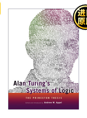 Alan Turing's Systems of Logic 艾伦·图灵逻辑系统 数学与计算机科学 普林斯顿大学计算机科学系主任Andrew W. Appel 英文原版