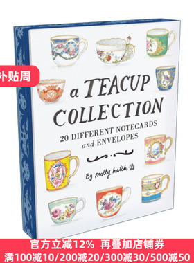 Teacup Collection Notes 茶杯收集本  20种不同的标签卡和信封