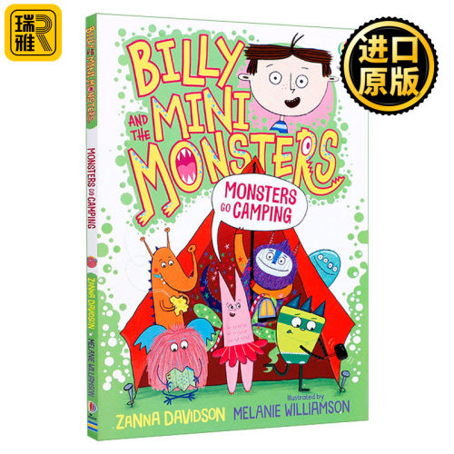 比利和迷你怪兽们10 去露营的怪兽 英文原版 Billy and the Mini Monsters Monsters Go Camping 全彩儿童幽默桥梁章节书 英语书籍