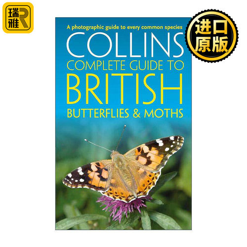 英文原版 Collins Complete Guide to British Butterflies and Moths 柯林斯英国蝴蝶与飞蛾类摄影图鉴大全 进口英语原版书籍