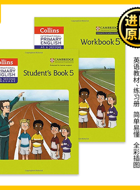 英国国际学校小学五年级英语教材练习册2册 Collins Primary English Student's Book Workbook Stage 5 英文原版 进口英语书籍