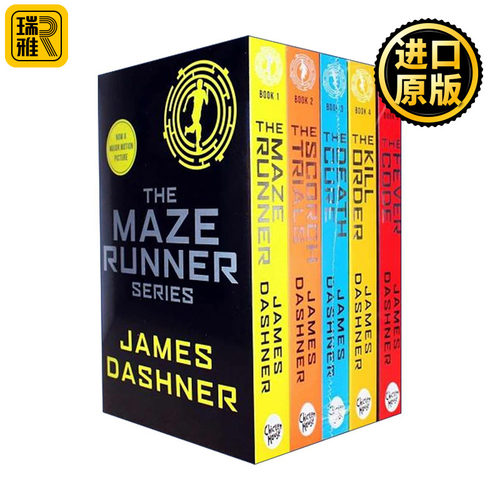 英文原版 The Maze Runner 移动迷宫5本盒装 青少年科幻小说 悬疑推理电影原著 英文版 进口英语原版书籍