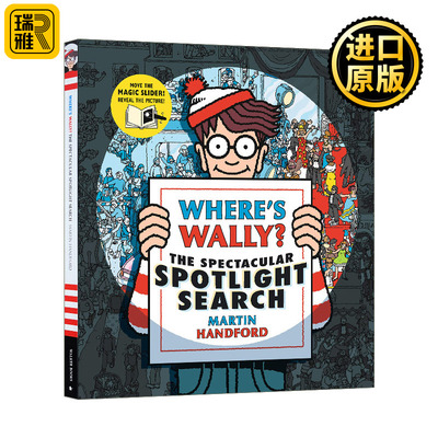 沃利在哪儿 引人注目的焦点搜索 英文原版绘本 Where's Wally The Spectacular Spotlight Search 威力威利在哪里 精装 英语书籍