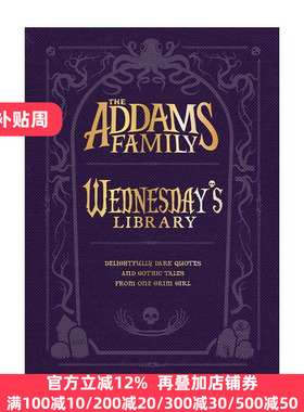 英文原版 The Addams Family Wednesday' s Library 亚当斯一家 周三图书馆 精装儿童小说 英文版 进口英语原版书籍