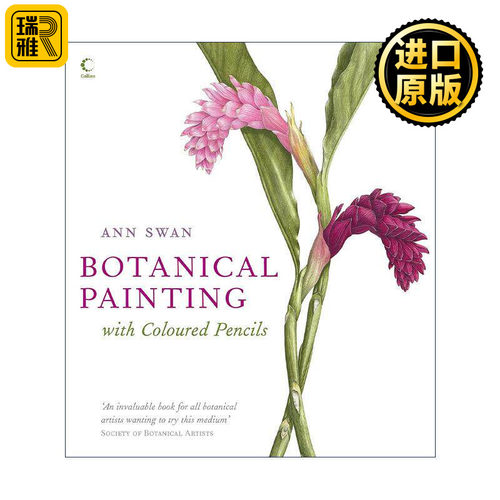 英文原版 Botanical Painting With Coloured Pencils 彩铅植物艺术 助你提升技法的手绘课 精装 英文版 进口英语原版书籍