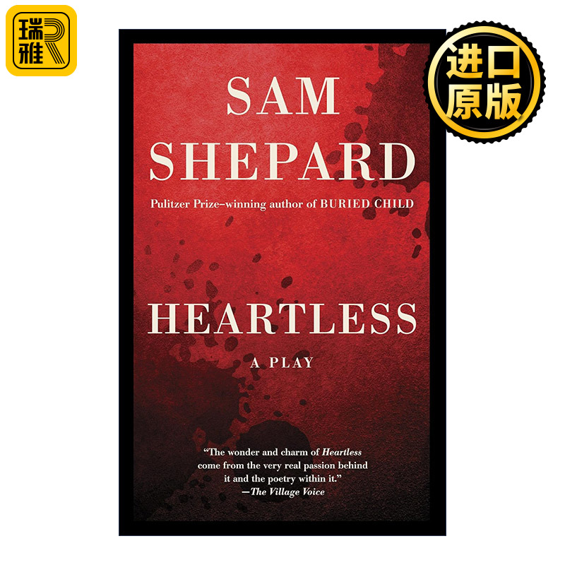 Heartless: a Play无情戏剧普利策奖得主Sam Shepard-封面