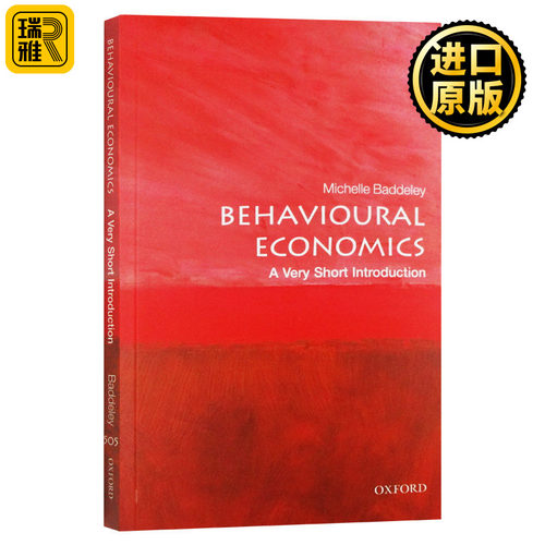 牛津通识读本 行为经济学 英文原版 Behavioural Economics Michelle Baddeley OUP Oxford A Very Short Introduction 进口英语书
