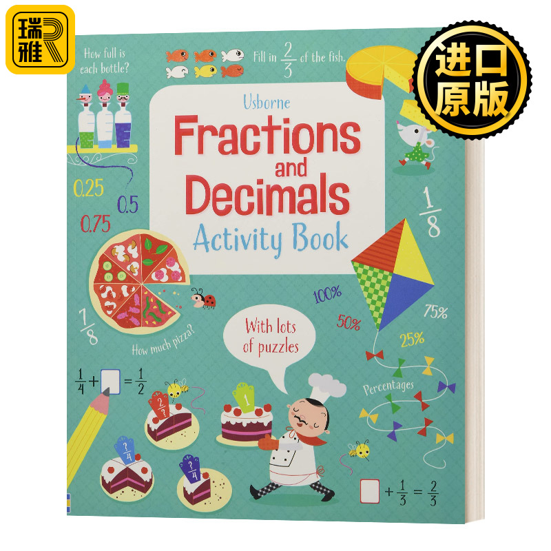Fractions and Decimals Activity Book  Hore Rosie  英文原版