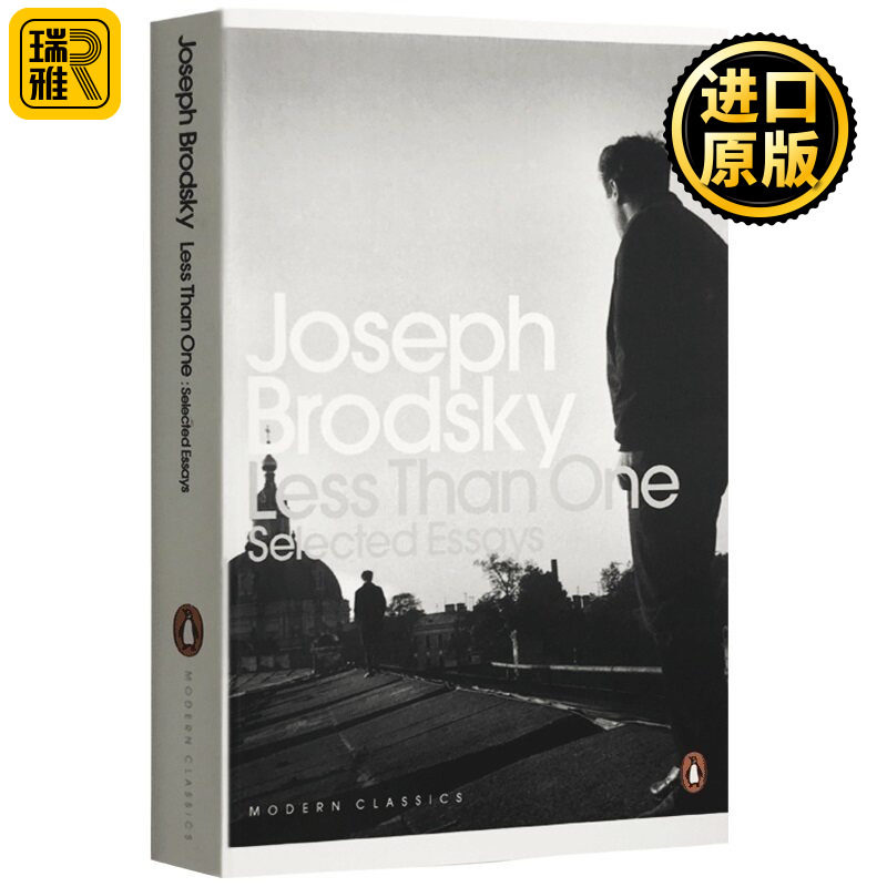 小于一 英文原版 Less Than One 诺贝尔文学奖得主 约瑟夫布罗茨基散文集  Joseph Brodsky 进口英语书籍