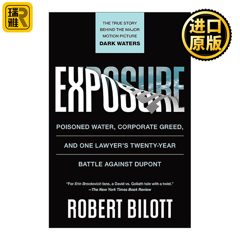 英文原版 Exposure 曝光 毒水 贪婪巨头与一名律师对抗杜邦的20年之战 英文版 进口英语原版书籍
