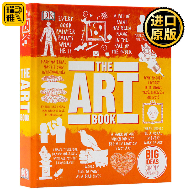 DK艺术百科图解 英文原版 The Art Book:Big Ideas Simply Explained DK人类的思想百科丛书系列 全彩铜版纸 精装 进口英语书籍