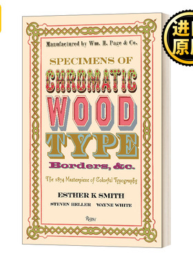 精装 Specimens Chromatic Wood Type 1874 Esther K. Smith