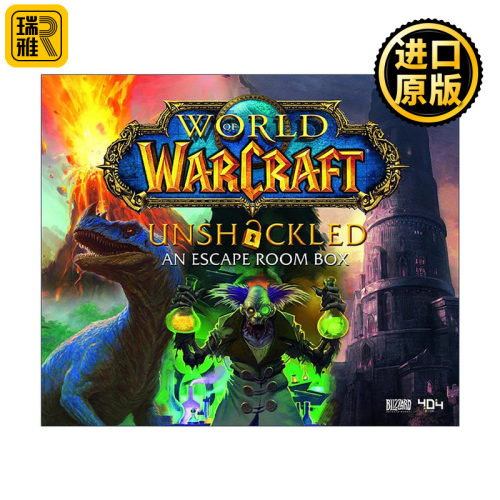 英文原版 World of Warcraft Unshackled An Escape Room Box 魔兽世界 实体密室逃脱桌游套装 2–6人沉浸式桌游 精装 英文版