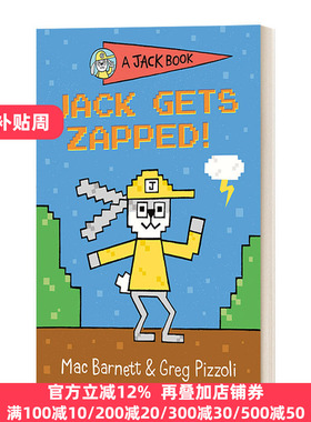A Jack Book 08: Jack Gets Zapped! 兔子杰克之书系列8：杰克被电击了！ 4-8岁儿童精装章节桥梁书故事绘本 幽默笑话 Mac Barnett