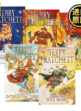 Discworld Novel 碟形世界系列16-20 五册套装 畅销科幻小说 英文原版