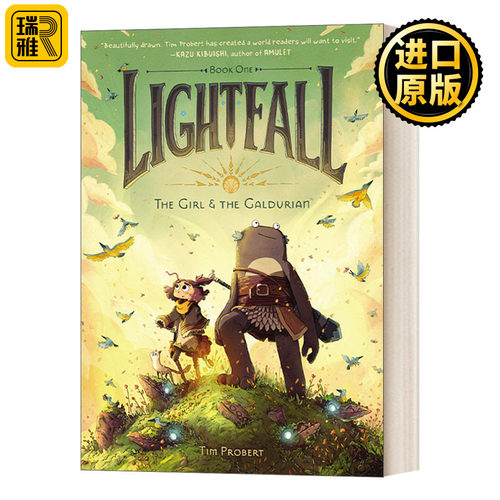 英文原版 Lightfall 1 The Girl and the Galdurian  光陨1 少女与加杜里安 全彩漫画小说 英文版 Tim Probert 进口英语原版书籍