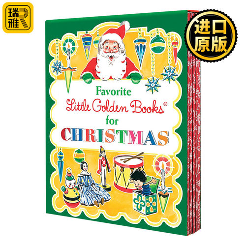 英文原版 Favorite Little Golden Books for Christmas 圣诞节主题绘本5册 兰登书屋精装小金书 英文版 进口英语原版书籍