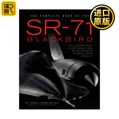 英文原版 The Complete Book of the SR-71 侦察机SR-71全集 飞机图解轮廓 机组人员和隐形飞机战机突破 科普百科精装