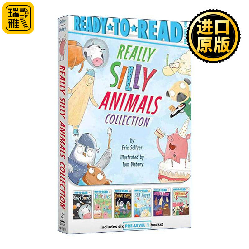 英文原版 Really Silly Animals Collection 蠢萌的动物们6册盒装 Pre-Level 1 Ready-to-Read 英文版 进口英语原版书籍