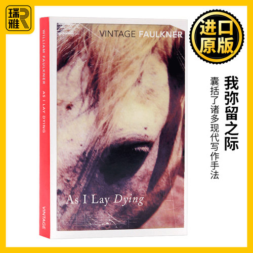 我弥留之际 英文原版小说 As I Lay Dying 诺贝尔文学奖 福克纳 William Faulkner 喧哗与骚动八月之光作者 全英文版进口英语书籍