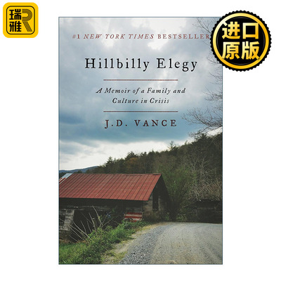 英文原版 Hillbilly Elegy 乡下人的悲歌 美国生活回忆录 精装 英文版 进口英语原版书籍