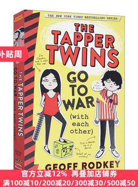 英文原版 The Tapper Twins Go to War 双胞胎大战 儿童幽默章节小说 With Each Other 英文版 Geoff Rodkey 进口英语原版书籍