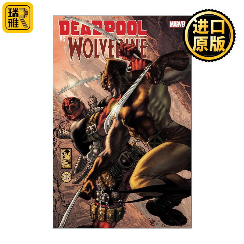 英文原版 Deadpool vs. Wolverine 死侍大战金刚狼 漫威漫画 Larry Hama 英文版 进口英语原版书籍