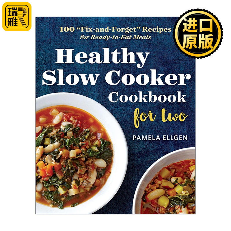 英文原版 Healthy Slow Cooker Cookbook for Two 双人健康慢炖锅美食食谱 烹调指南 两人份 英文版 进口英语原版书籍