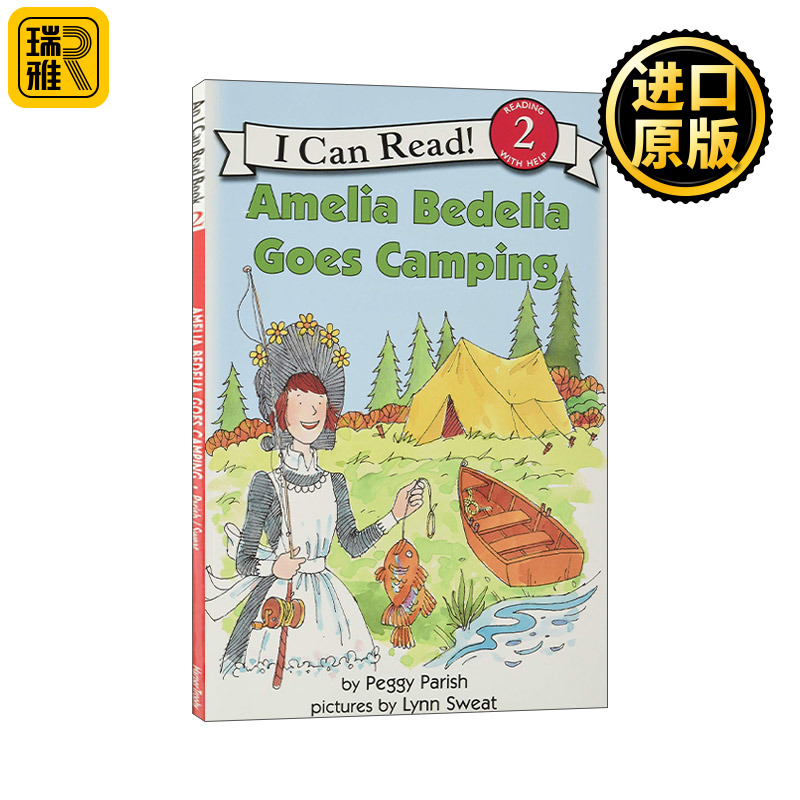 英文原版 Amelia Bedelia Goes Camping I Can Read Level 2