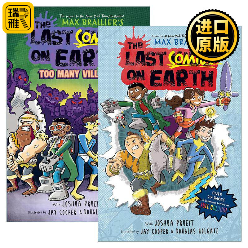 英文原版 The Last Kids Comics On Earth 地球上最后的孩子系列2册 全彩漫画 含全新番外故事 英文版 进口英语原版书籍