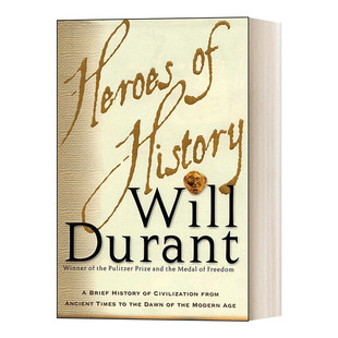 英文原版 Heroes of History 历史中的英雄 威尔杜兰特 Will Durant 历史的教训the lessons of history作者 进口英语原版书籍