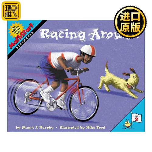 英文原版 Mathstart Level 2 Racing Around 数学启蒙绘本2级 英文版 进口英语原版书籍