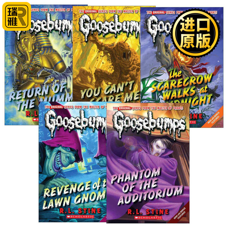 英文原版 Classic Goosebumps 鸡皮疙瘩系列16-20册 青少年恐怖小说 英文版 进口英语原版书籍