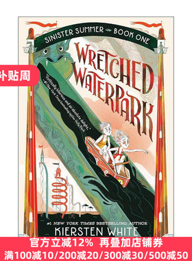 英文原版 Sinister Summer 01 Wretched Waterpark 险恶夏日系列1 悲惨水上乐园 儿童幽默恐怖小说 进口英语原版书籍