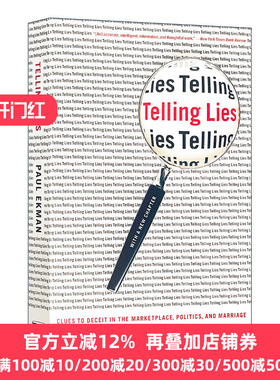 说谎 揭穿商业 政治与婚姻中的骗局 英文原版 Telling Lies 微表情识破说谎 欧美诸多执法机构奉为刑侦学教材 进口英语原版书籍