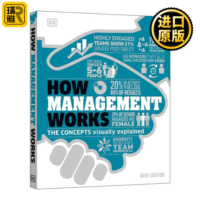 英文原版 How Management Works 管理学如何运作 DK经济管理图解科普百科精装 英文版 进口英语原版书籍