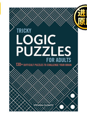 英文原版 Tricky Logic Puzzles for Adults 棘手的成年人逻辑谜题 130多个难题挑战你的大脑 数独 珍珠 英文版 进口英语原版书籍