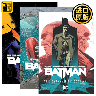 英文原版 3册 进口英语原版 书籍 蝙蝠侠漫画系列1 英文版 Zdarsky Chip Batman DC漫画