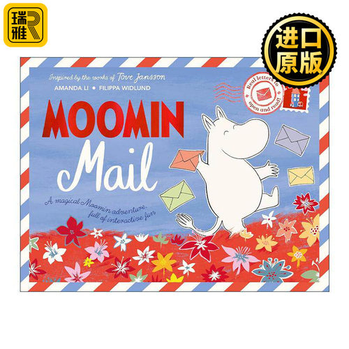 英文原版 Moomin Mail Real Letters to Open and Read 姆明的信件2 内附信件 明信片 折纸 儿童互动精装绘本 进口英语原版书籍