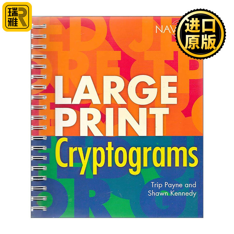 英文原版 Large Print Cryptograms 密码学卷一 美国密码协会 英文版 进口英语原版书籍