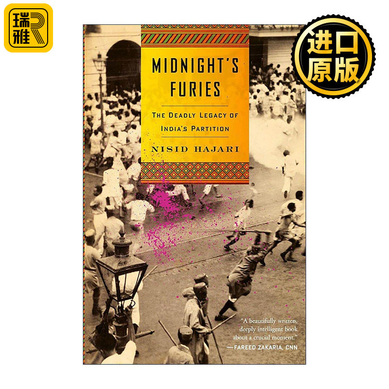 英文原版 Midnight's Furies 午夜的狂怒 印巴分治的致命遗产 英文版 进口英语原版书籍