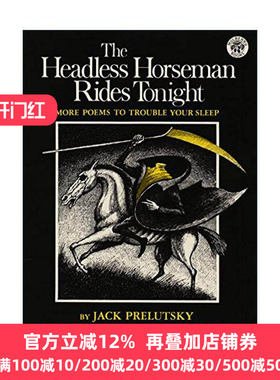 英文原版 The Headless Horseman Rides Tonight 无头骑士今夜骑行 诗歌 纽约时报插画图书 英文版 进口英语原版书籍